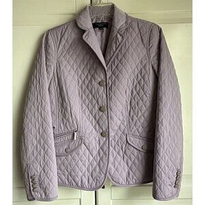 Talbots Lilac Quilted Blazer